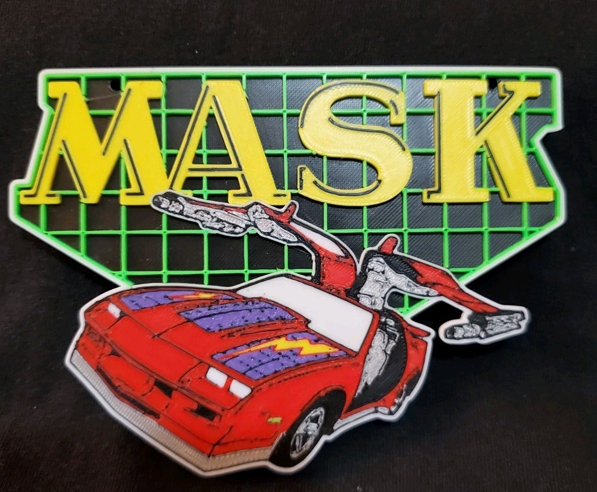 M.A.S.K. Thunderhawk logo display Kenner Decorative Wall Hanging MASK V5