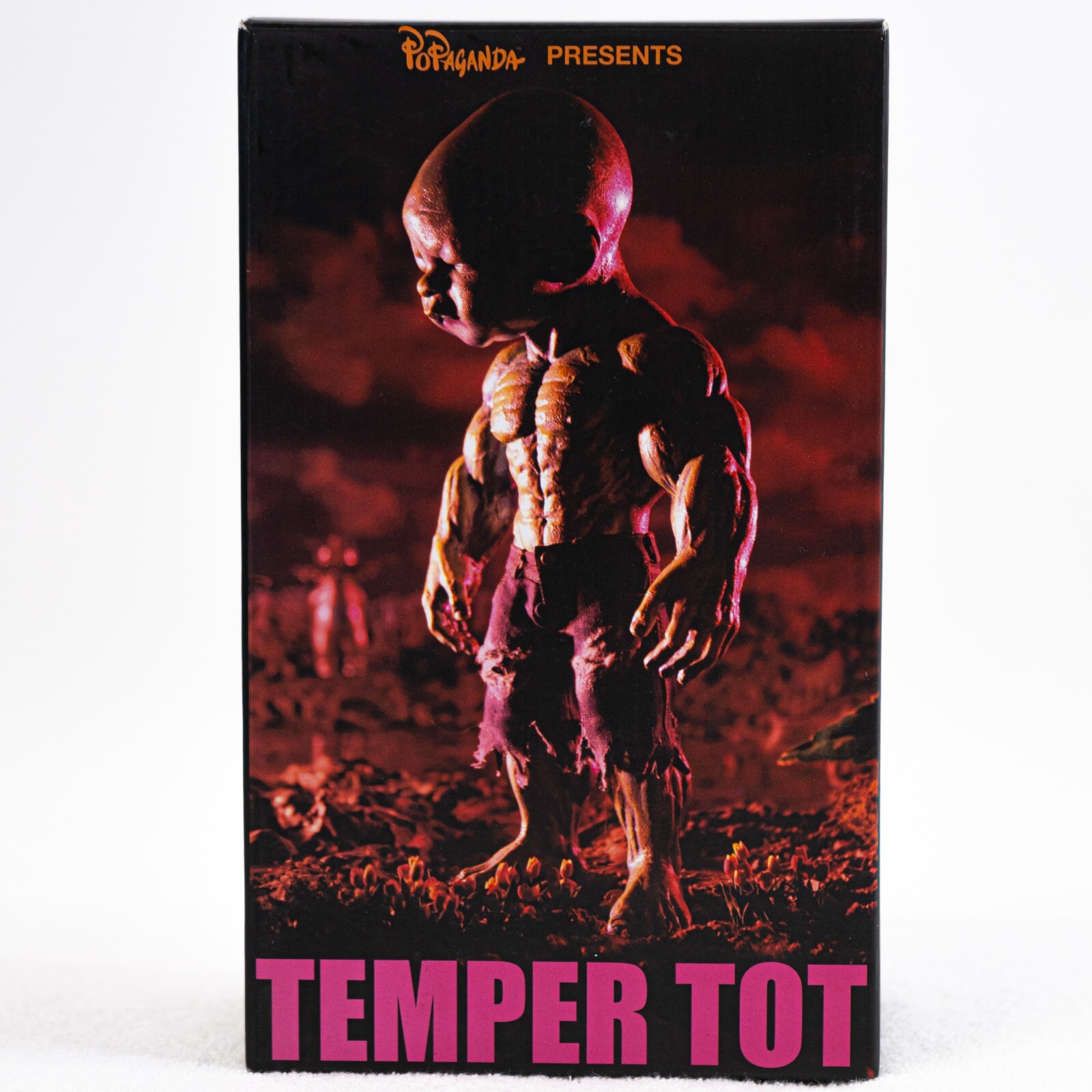 Ron English Temper Tot *Signed* NOS Exclusive Glitter 8″ Designer Figure w/ Box