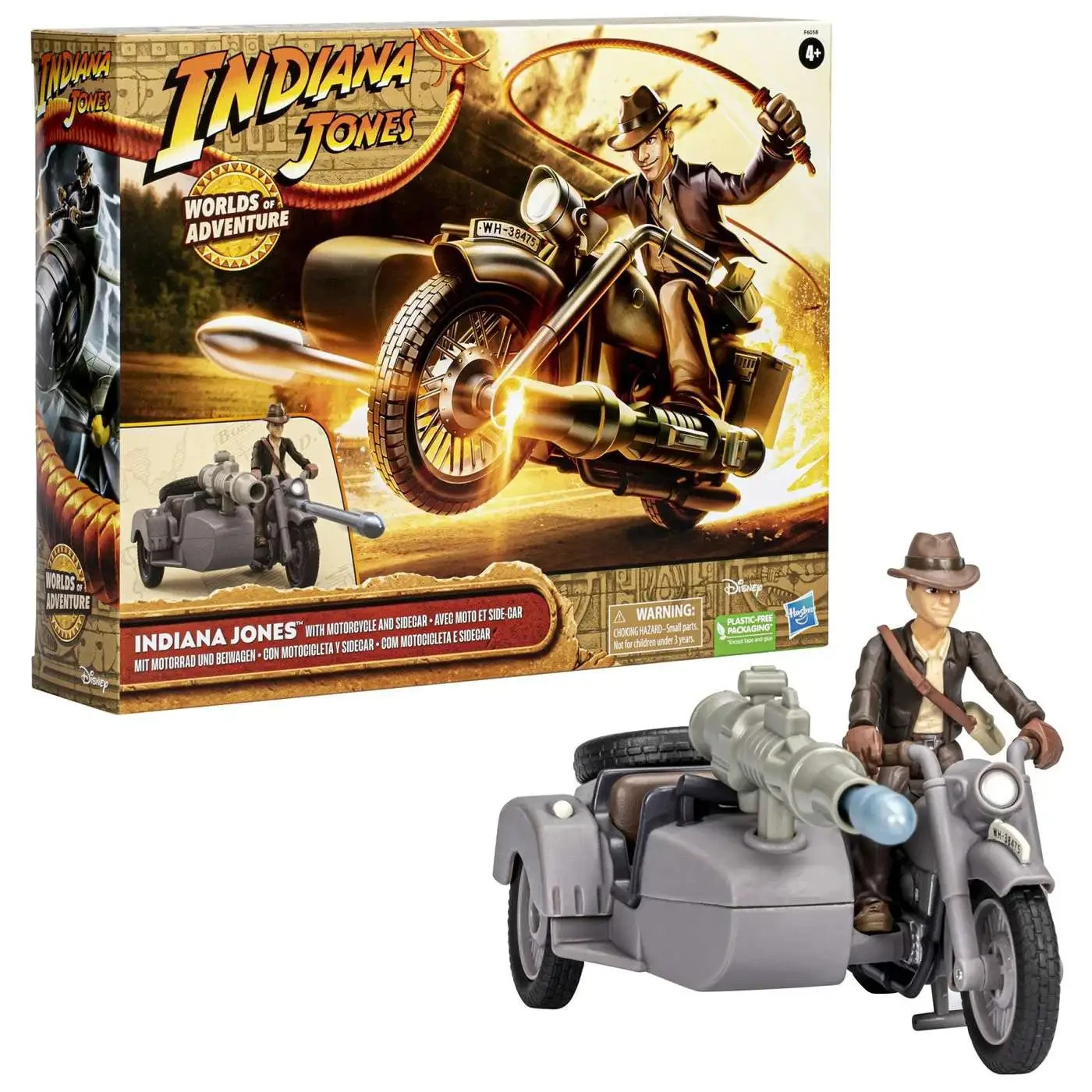 Indiana Jones Worlds Of Adventure w/ Motorcycle And Sidecar Set (29 Available)