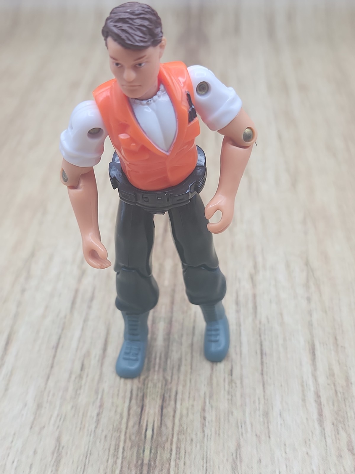 2007 Bass Pro Shops Kayaker Action Figure Imagination Adventure Orange Vest 4″h