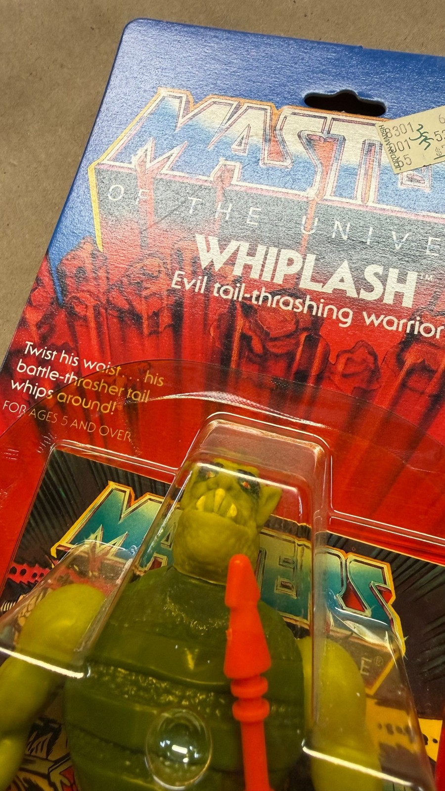 Vtg Original 1983 WHIPLASH MOTU Masters of the Universe No 4935 Sealed MOC