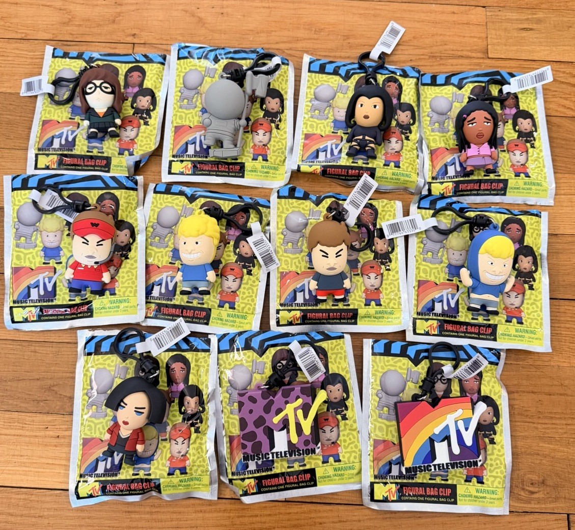 MTV Shows 3D Figural Foam Bag Clip – Blind Bag Pack Keychain Complete set