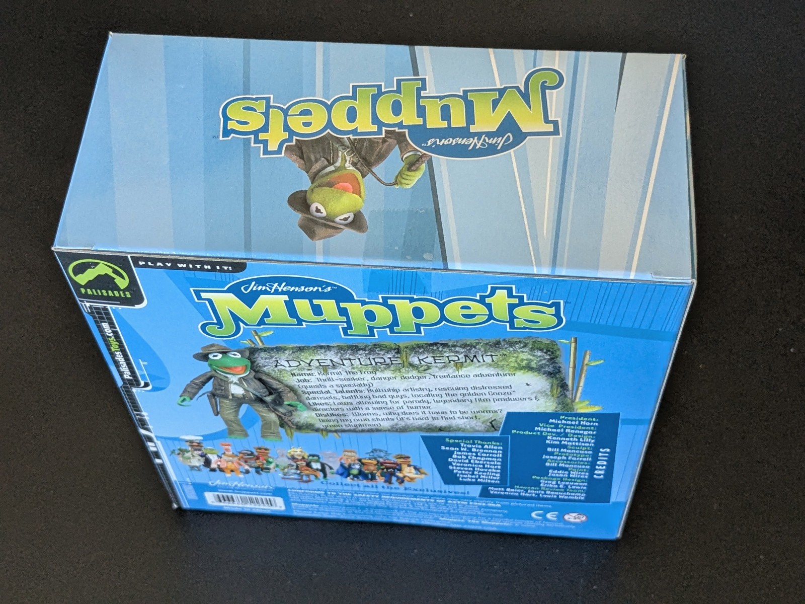 💥 INDIANA JONES KERMIT ADVENTURE PALISADES 2004 EXCLUSIVE W OUTER BOX 🆕 💥