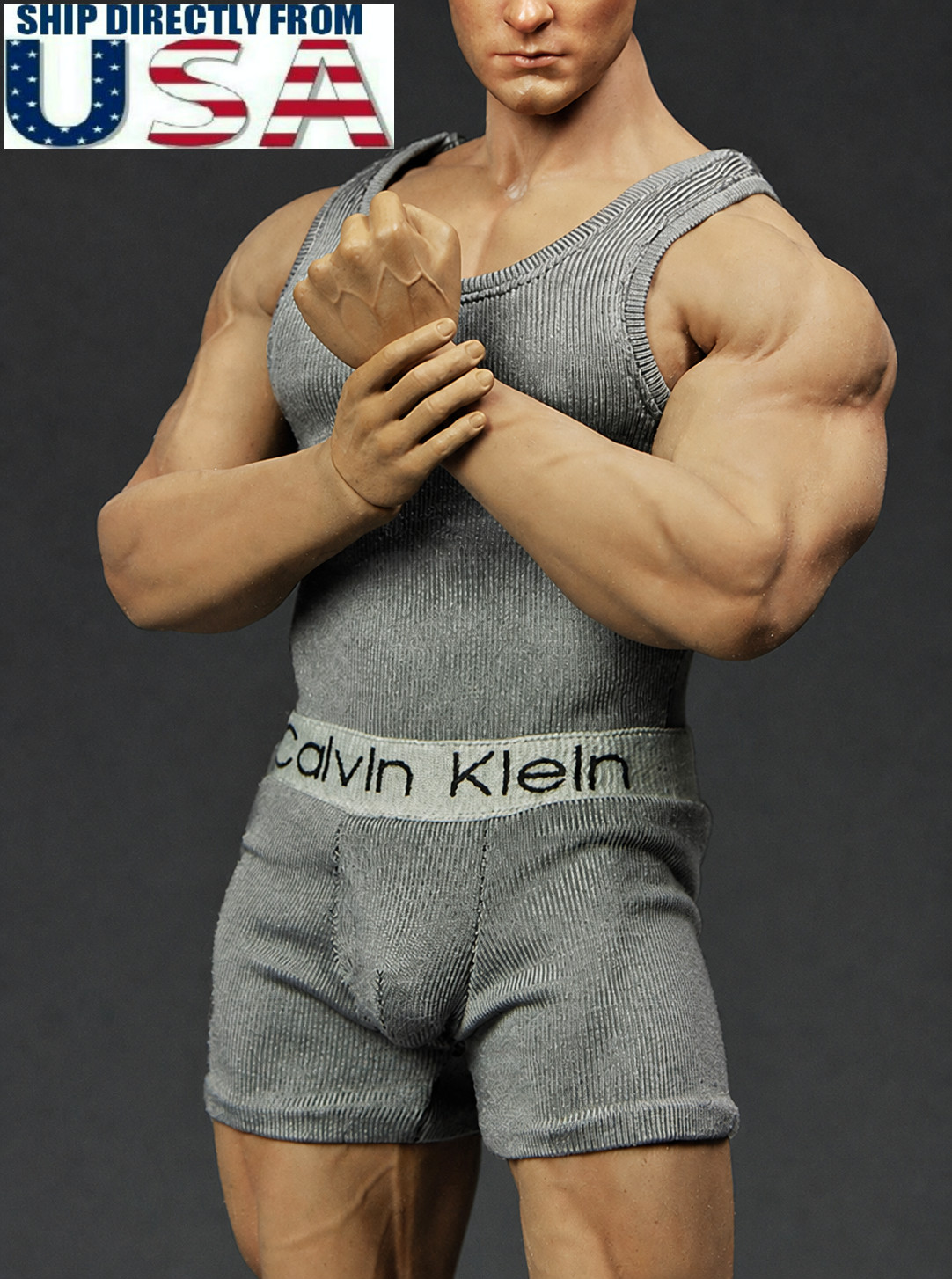 1/6 Tank Top Underwear For 12″ PHICEN M33 M34 M35 Worldbox Muscular Male Figure