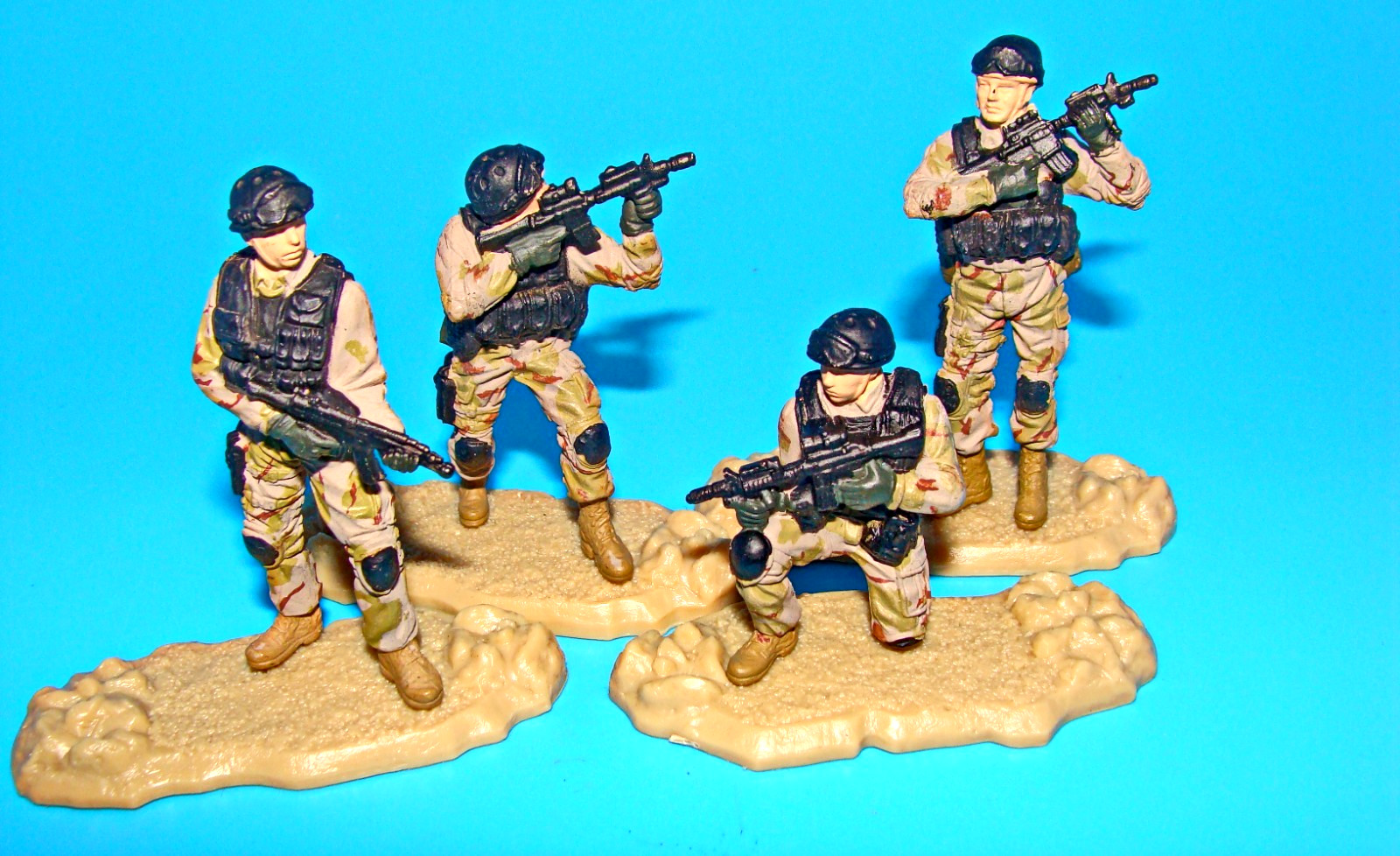 1:32 Forces of Valor Unimax U.S. Navy Seal Delta Black Hawk Down Figures Set Lot