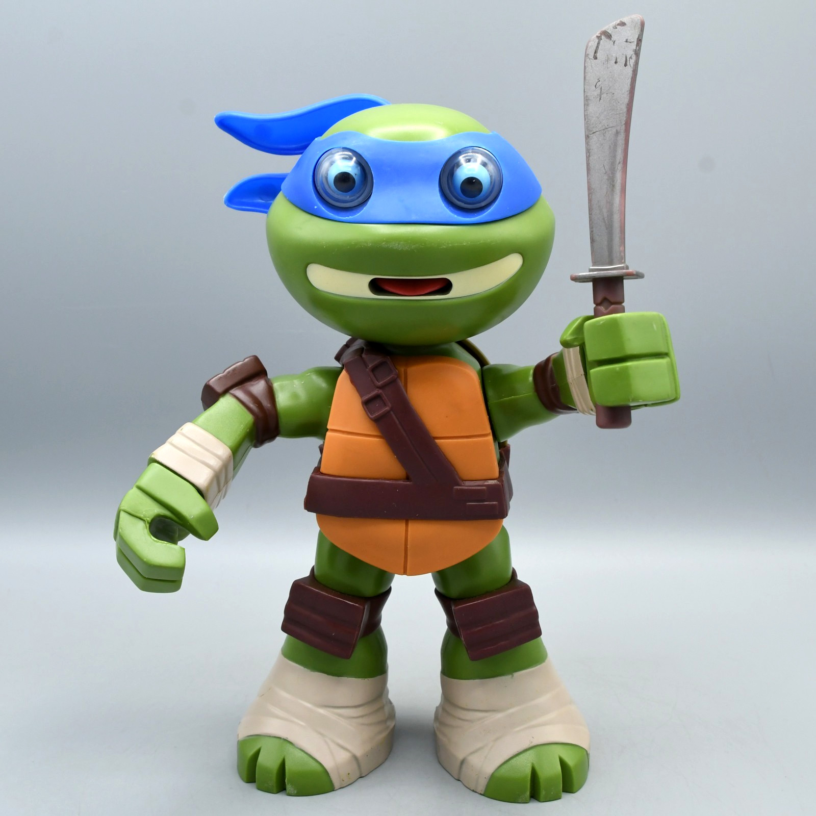 Teenage Mutant Ninja Turtles Leonardo Squeeze Ems 2015 Playmates TESTED VIDEO