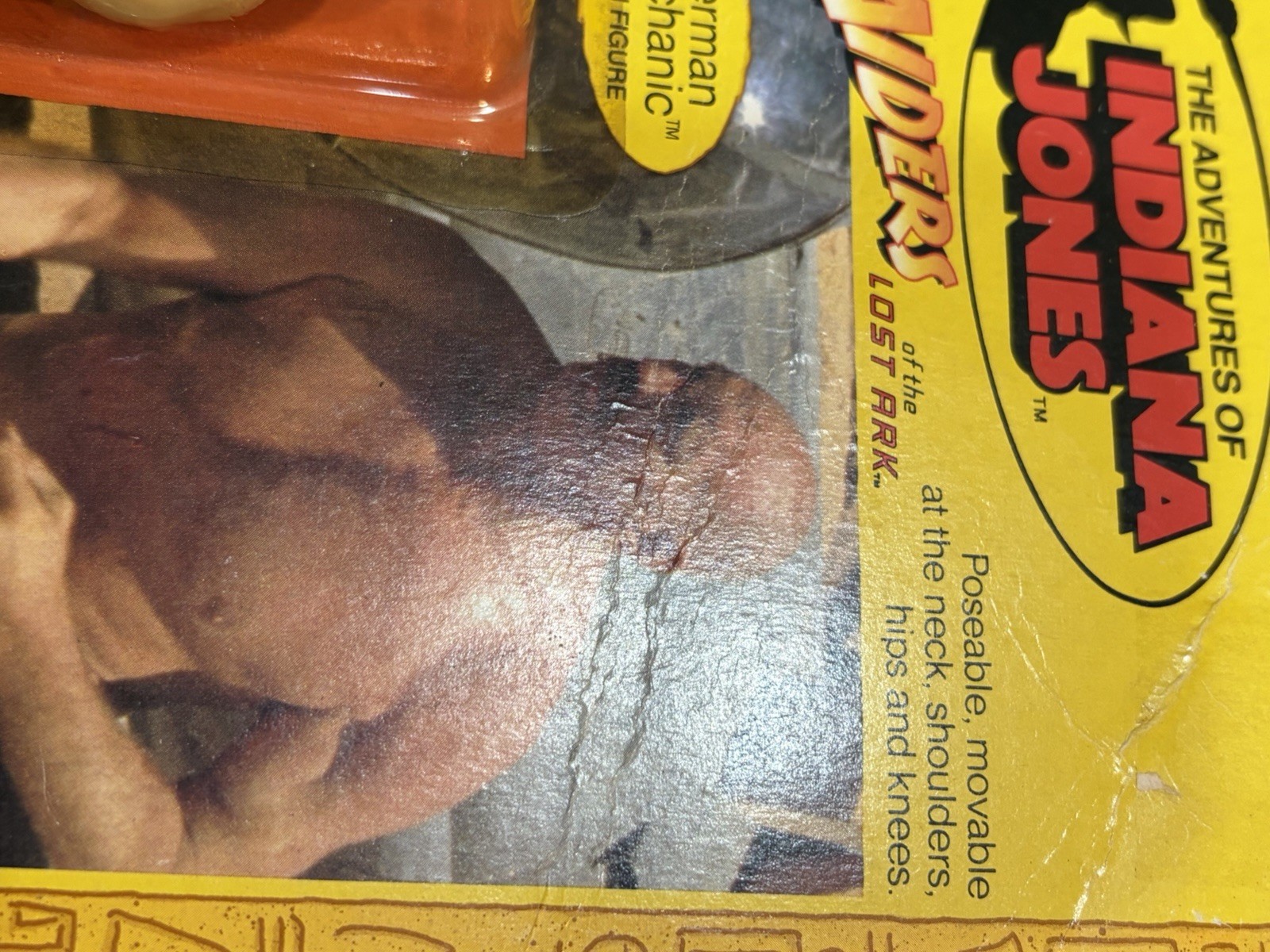 VINTAGE 1982 KENNER INDIANA JONES GERMAN MECHANIC SEALED MOC