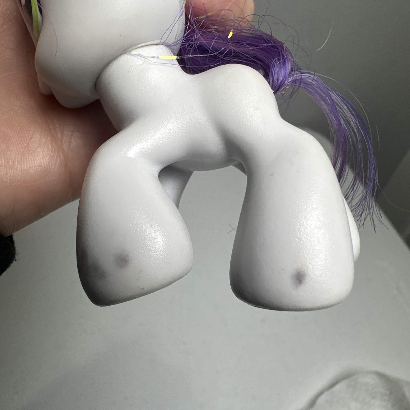 My Little Pony Set Of 4, 2 Little & 2 Large Years- 2003, 2005, 2008 Glitter MLP