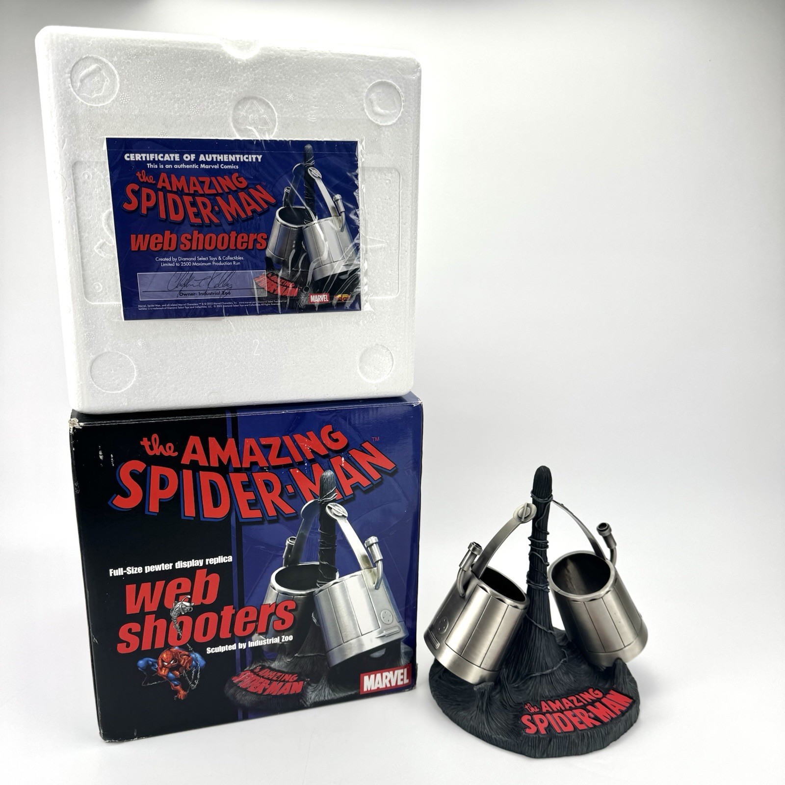 The Amazing Spider-Man Web Shooters Full-Size Pewter Replica Diamond Select