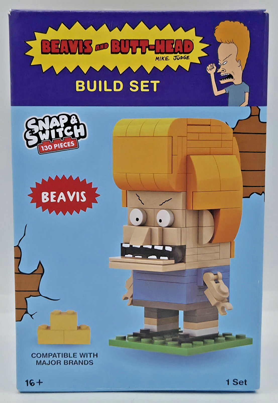 NEW Beavis & Butt Head Snap & Switch 130 pc BUILD SET Well Played Toys⚡FREE SHIP