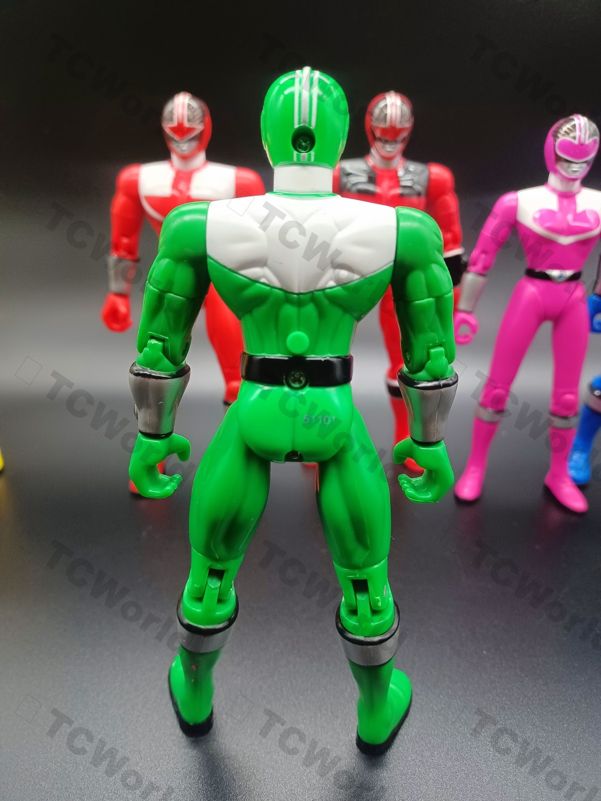 Power Rangers Time Force 5 “Time Force Rangers & Cyclobot” (Complete Base Set)