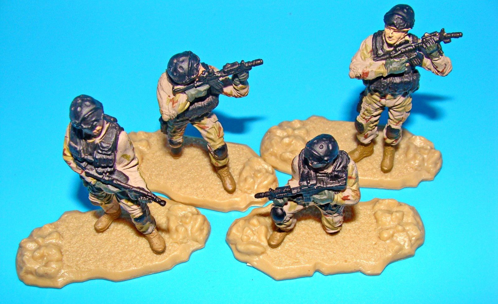 1:32 Forces of Valor Unimax U.S. Navy Seal Delta Black Hawk Down Figures Set Lot