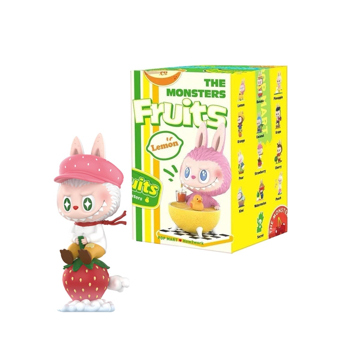 POP MART x Labubu The Monsters Fruit Series Figure Sealed Bag in Open Box