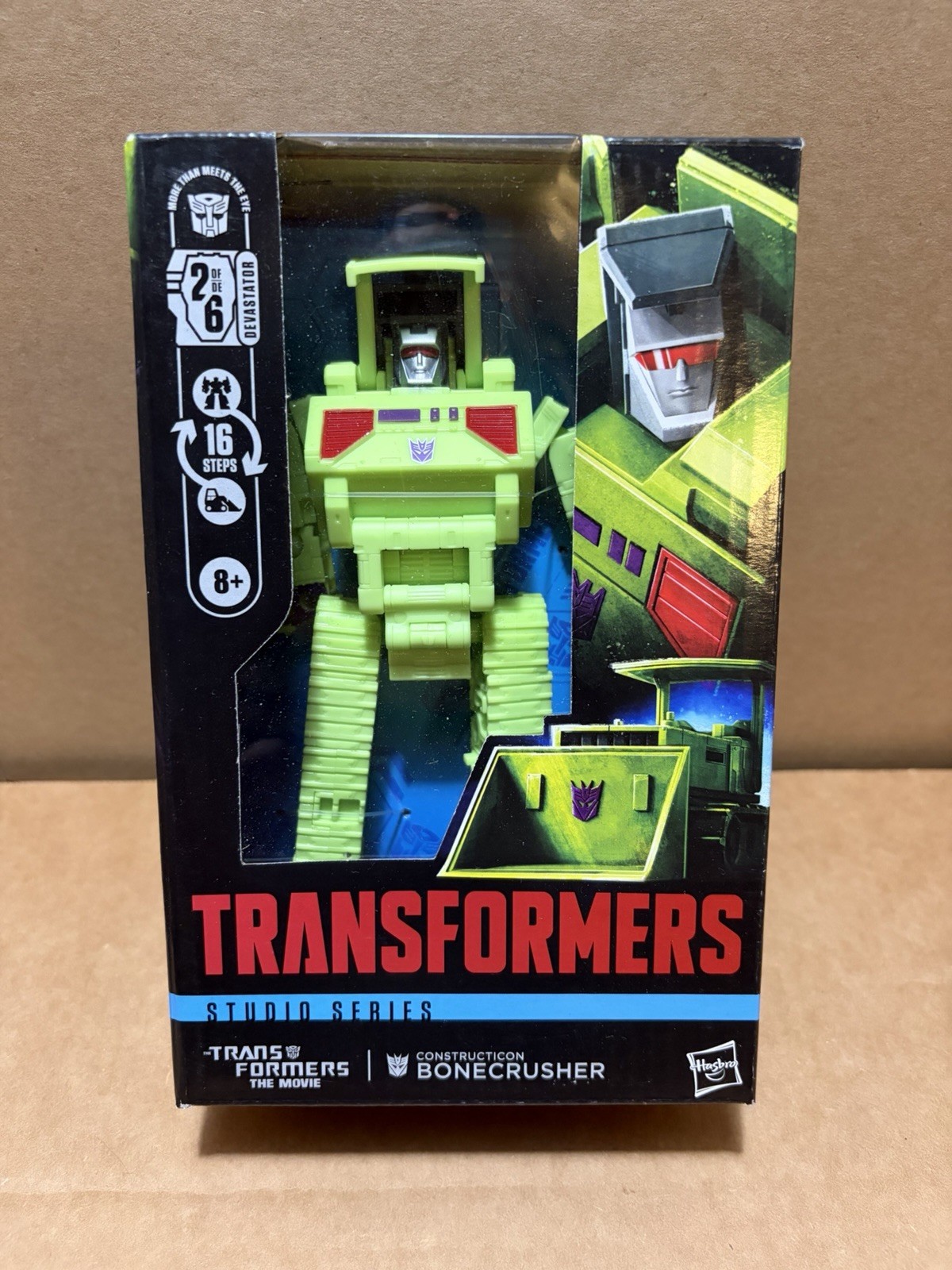 HASBRO TRANSFORMERS THE MOVIE STUDIO SERIES DELUXE CONSTRUCTION BONECRUSHER