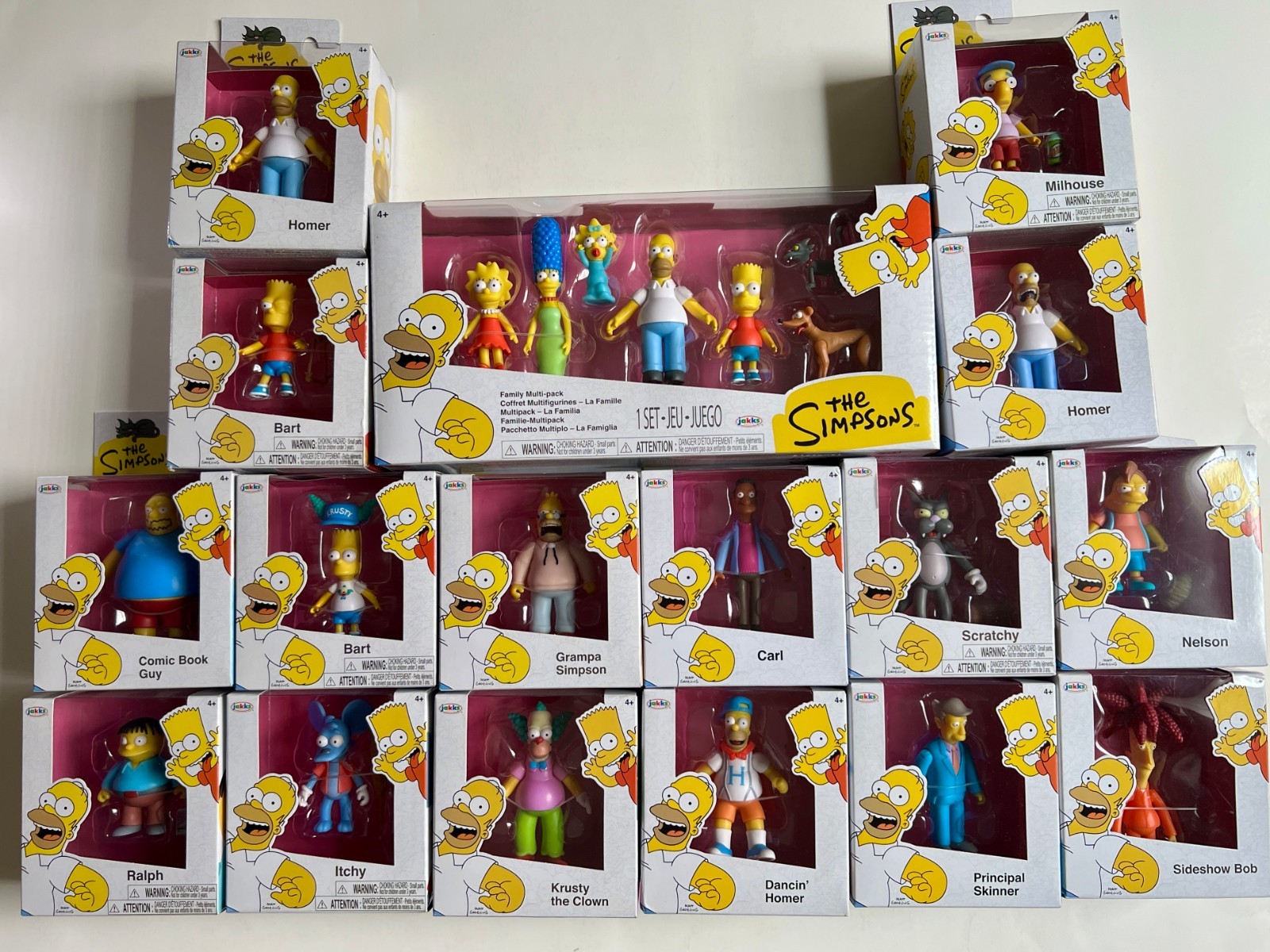 17 NEW Simpsons Jakks 2.5” Figure Lot Bart,Ralph Sideshow Bob Lisa, Homer +more