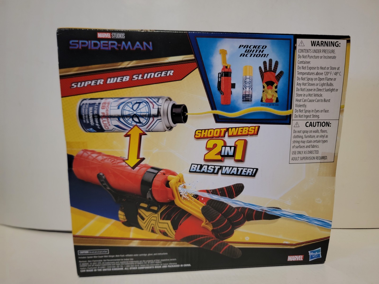 Marvel Studios Spider-Man Super Web Slinger 2-in-1 Shoots Webs or Water NIB