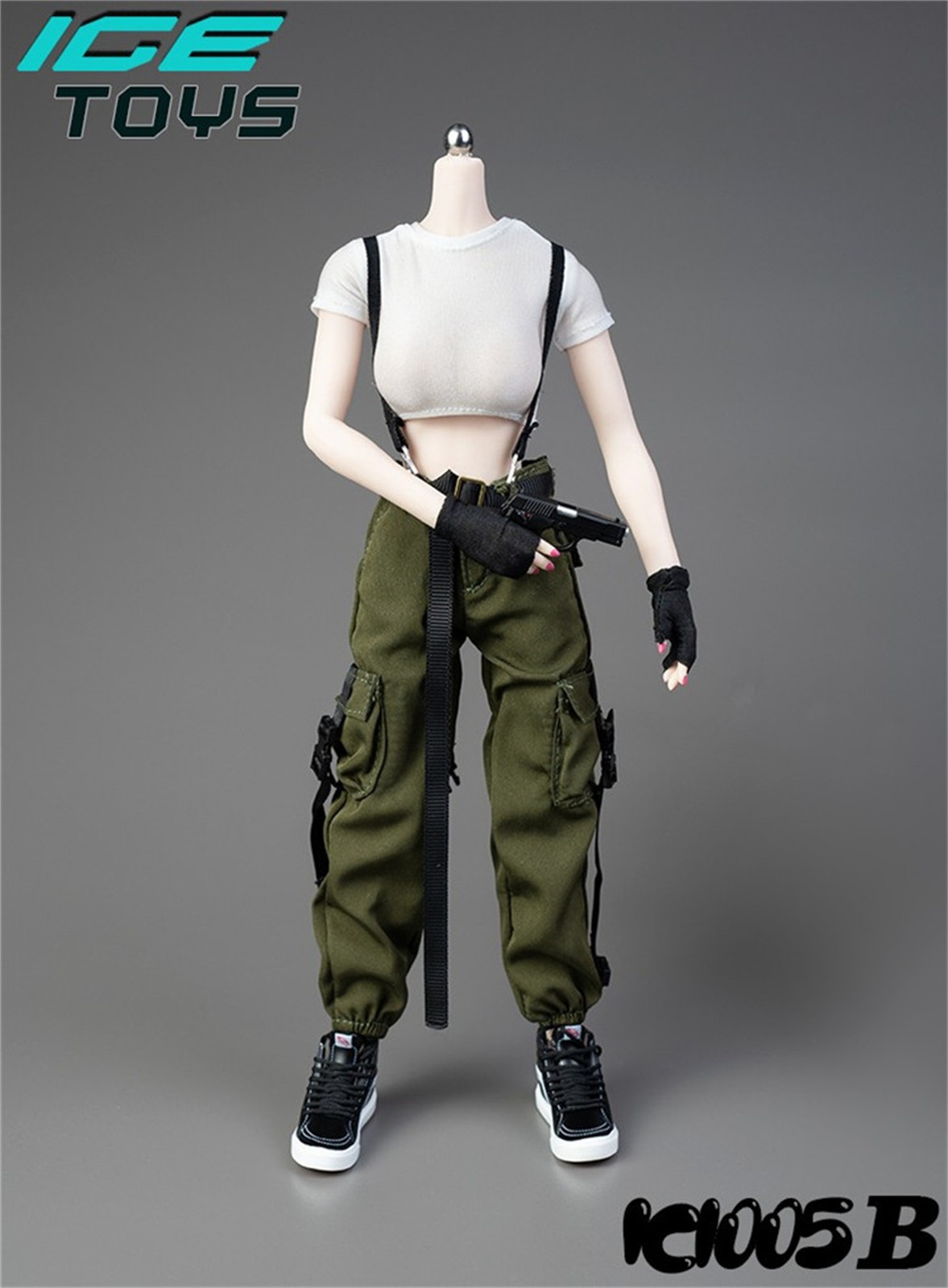 ICE TOYS IC1005 1/6 Vest & Cargo Pants Clothing Model Fit 12in Body Figures