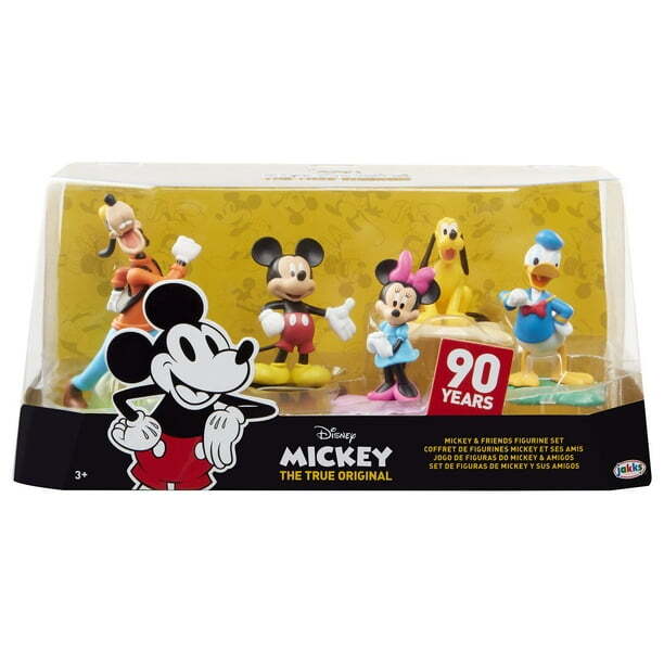 Mickey & Friends Figurine Set -90 Years – 5 Piece Figure Pack