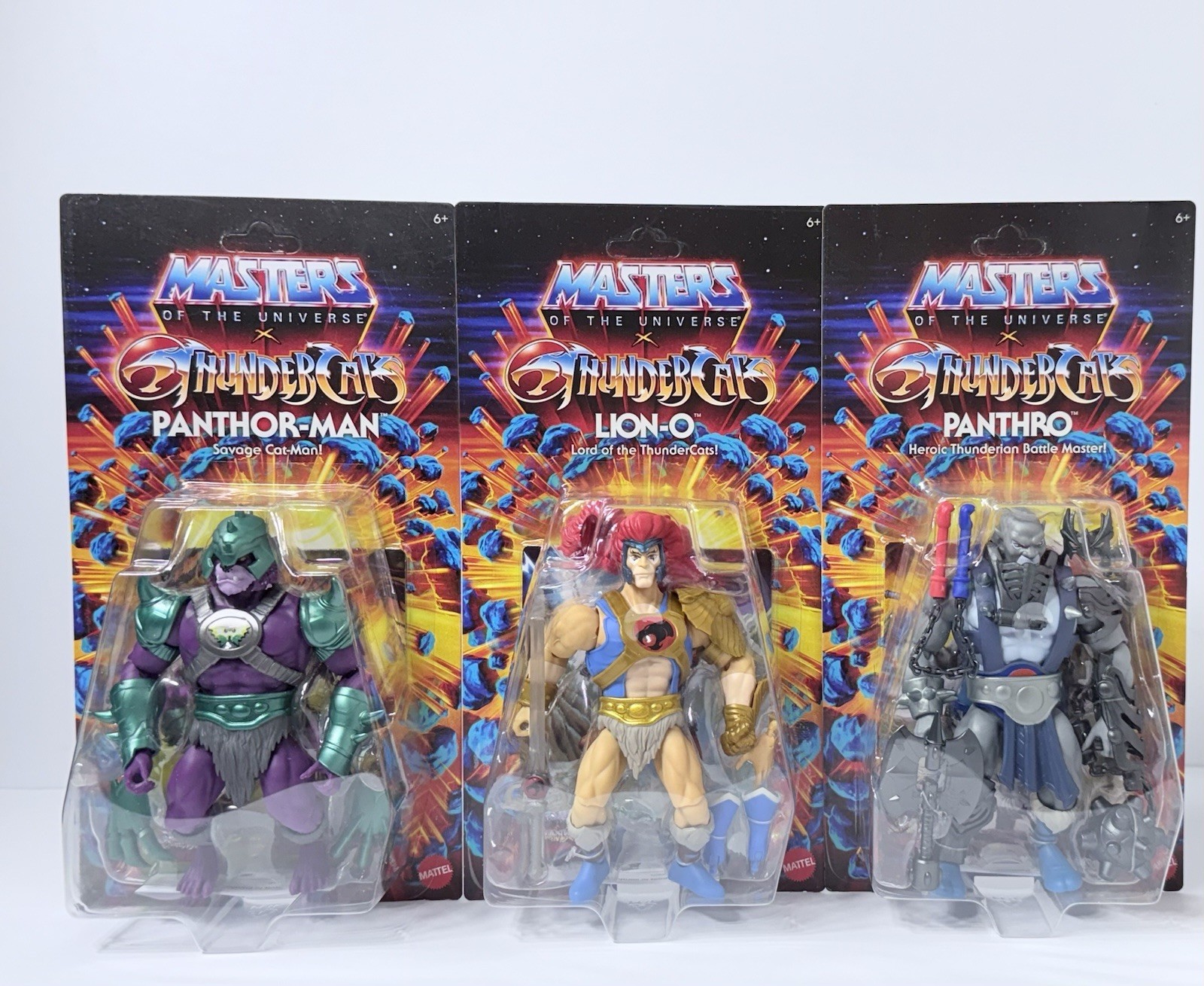 Masters Of The Universe X Thundercats Lion-O Panthor-Man and Panthro Lot of 3