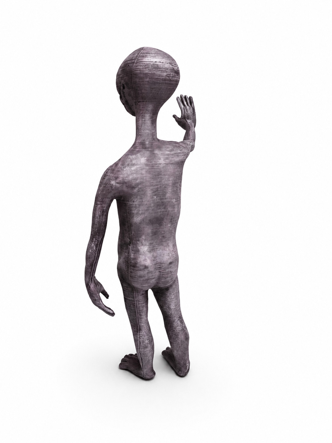 Grey Alien Figurine 18cm Puck UFO Sci-Fi Collectible Close Encounters Inspired