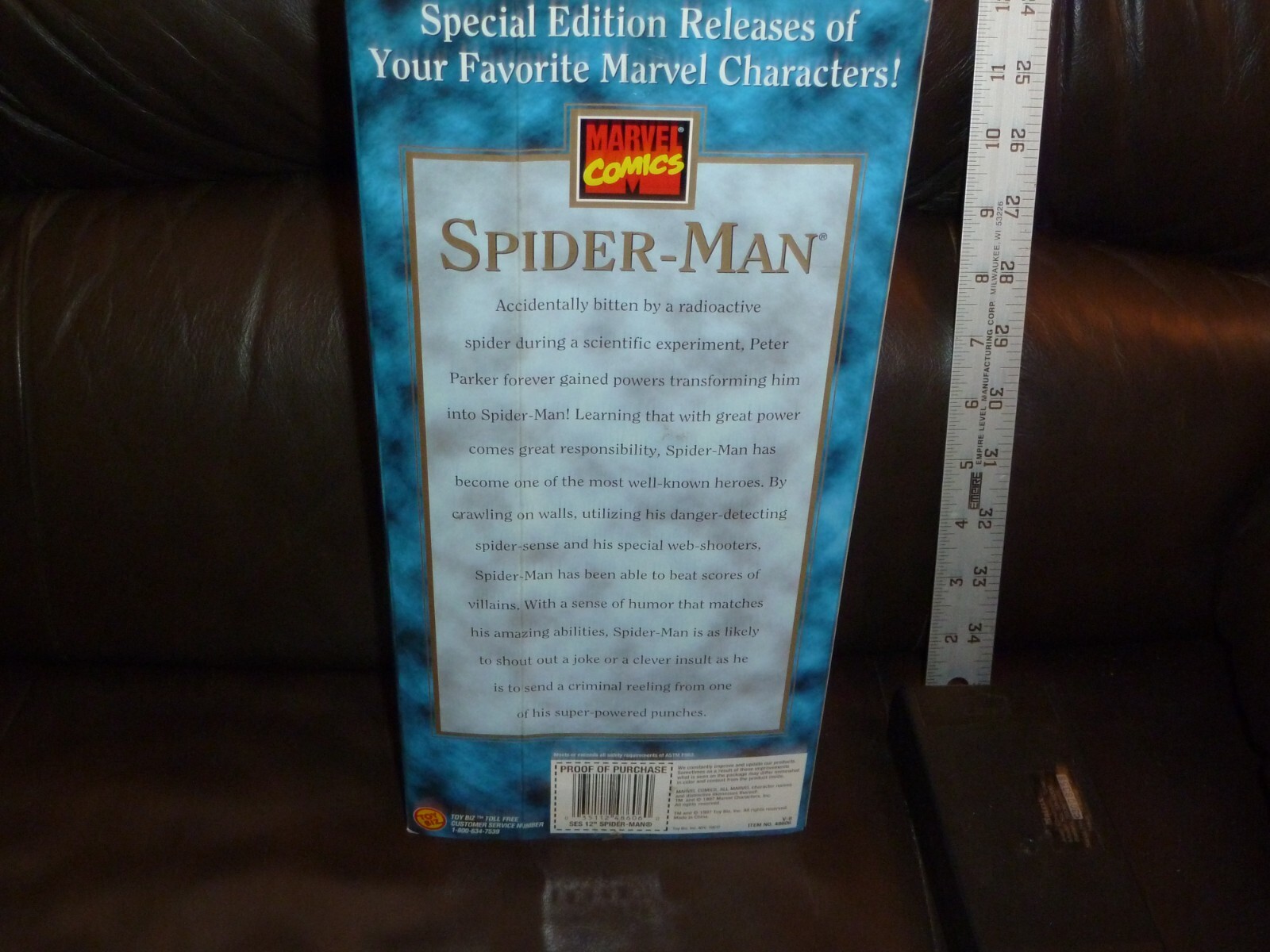 SPIDER-MAN & BLACK CAT TOY BIZ SPECIAL EDITION SERIES 1997 12 INCH 1/6TH SCALE