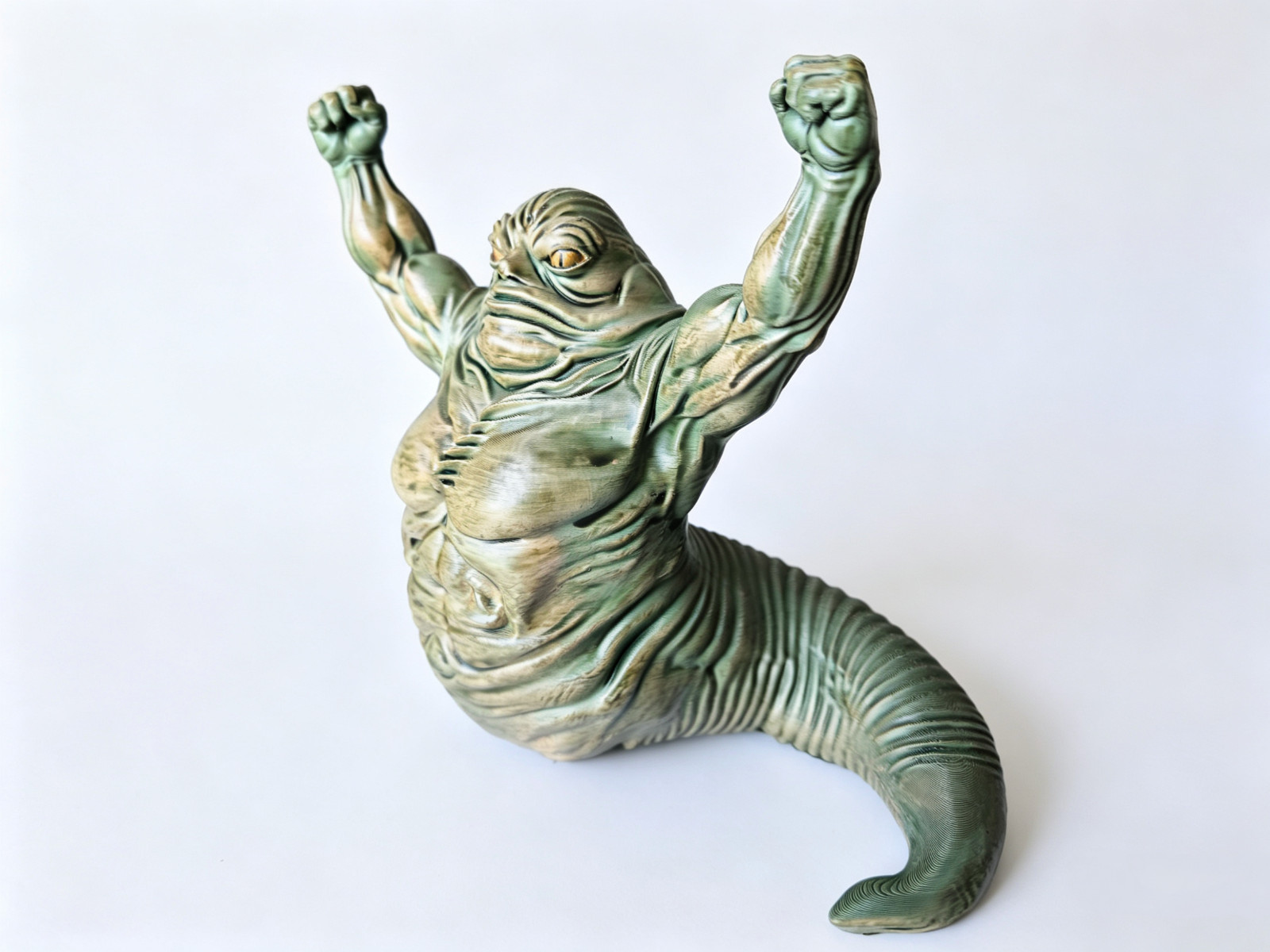 Custom Made Rotta the Hutt Inspired Figurine Hand Painted Collectible 14cm AU