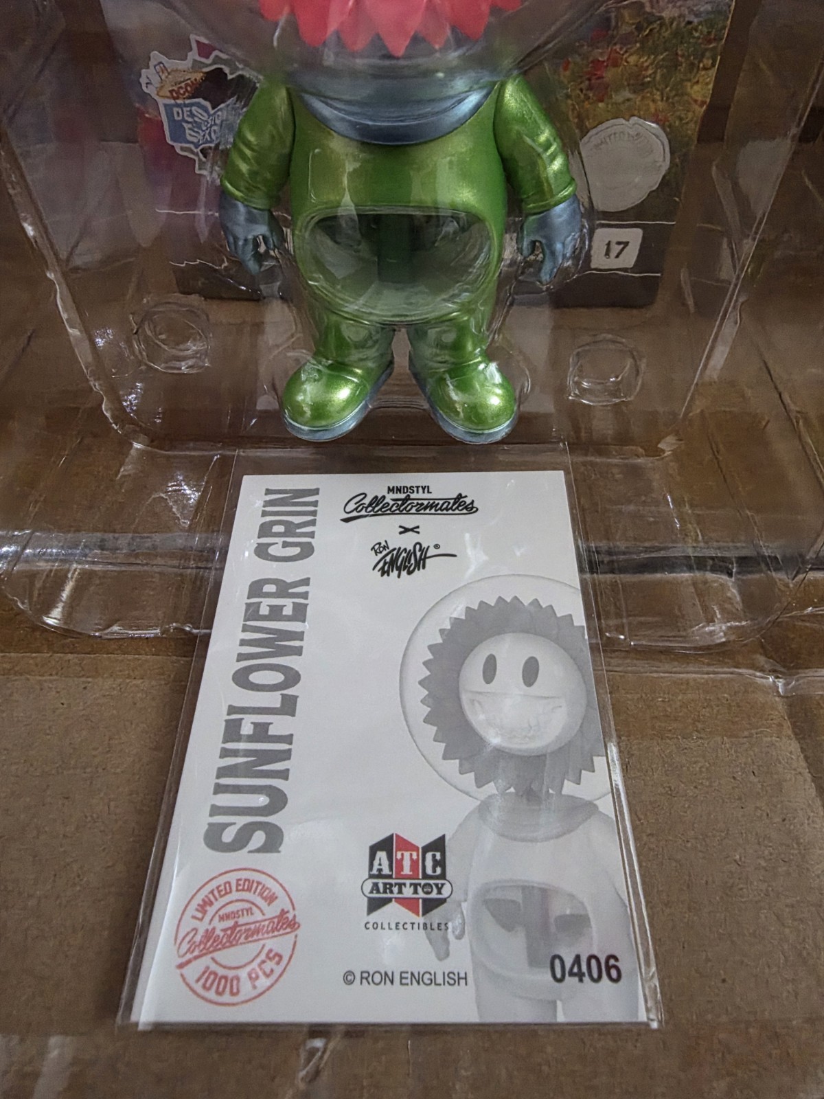 Ron English Sunflower Grin METALLIC 4.75″ Figure MINDstyle DCon 2024 LE1000