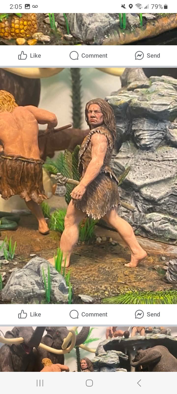 1/13 Scale Neanderthal Cavewoman Aurora Sized Prehistoric Resin Kit Unpainted