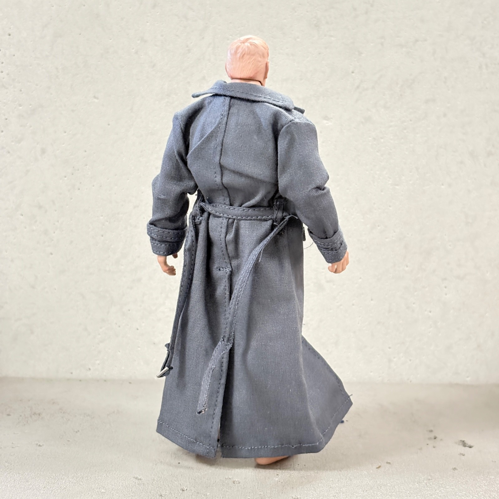 PB-LTC-DGR: 1/12 Dark Grey Wired Trench Coat for 6″ muscular action figure