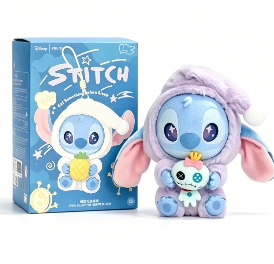Miniso Stitch Eat Something Before Sleep Series Vinyl Figure Confirmed Blind Box