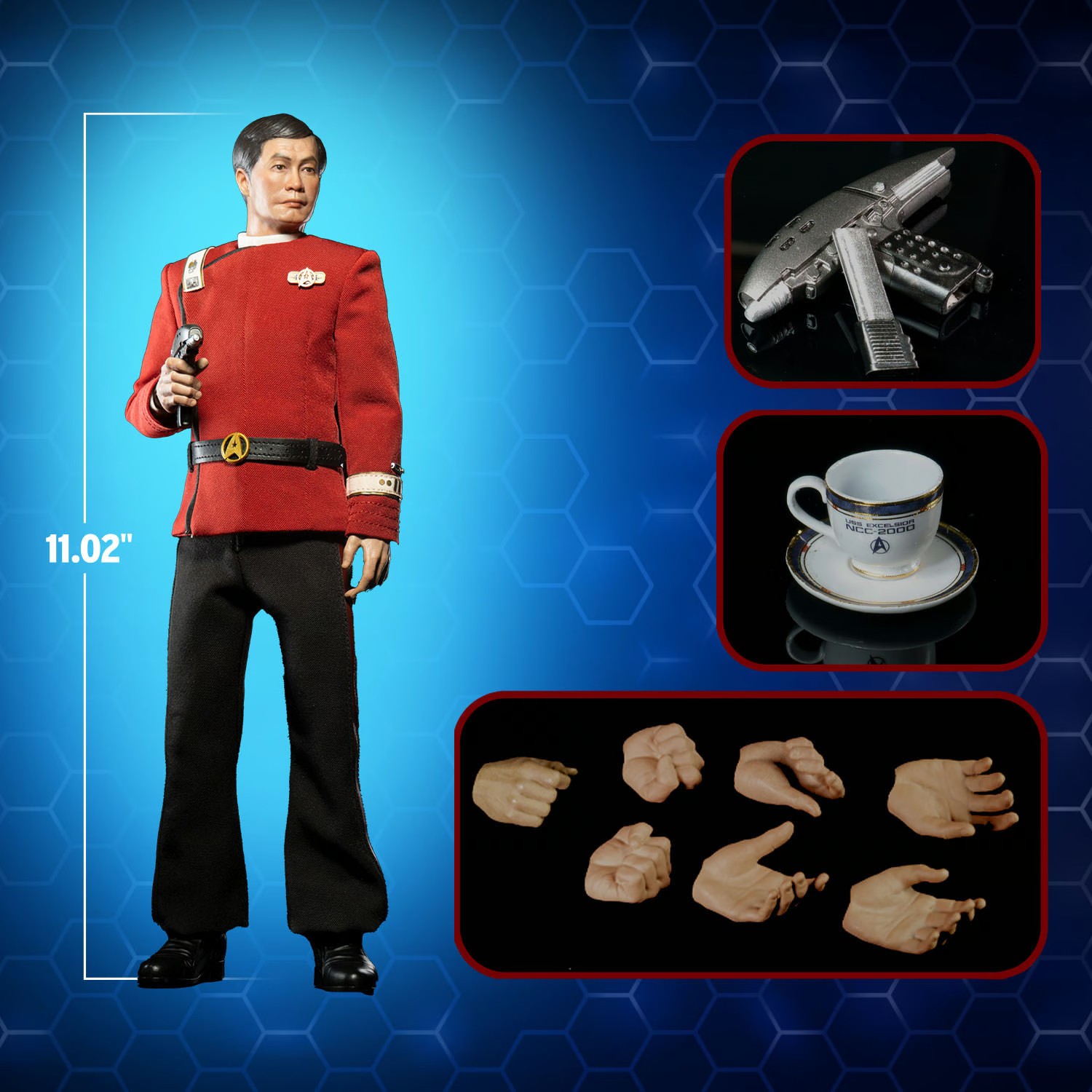 EXO-6 Star Trek VI The Undiscovered Country Captain Hikaru Sulu 1/6 Scale Figure