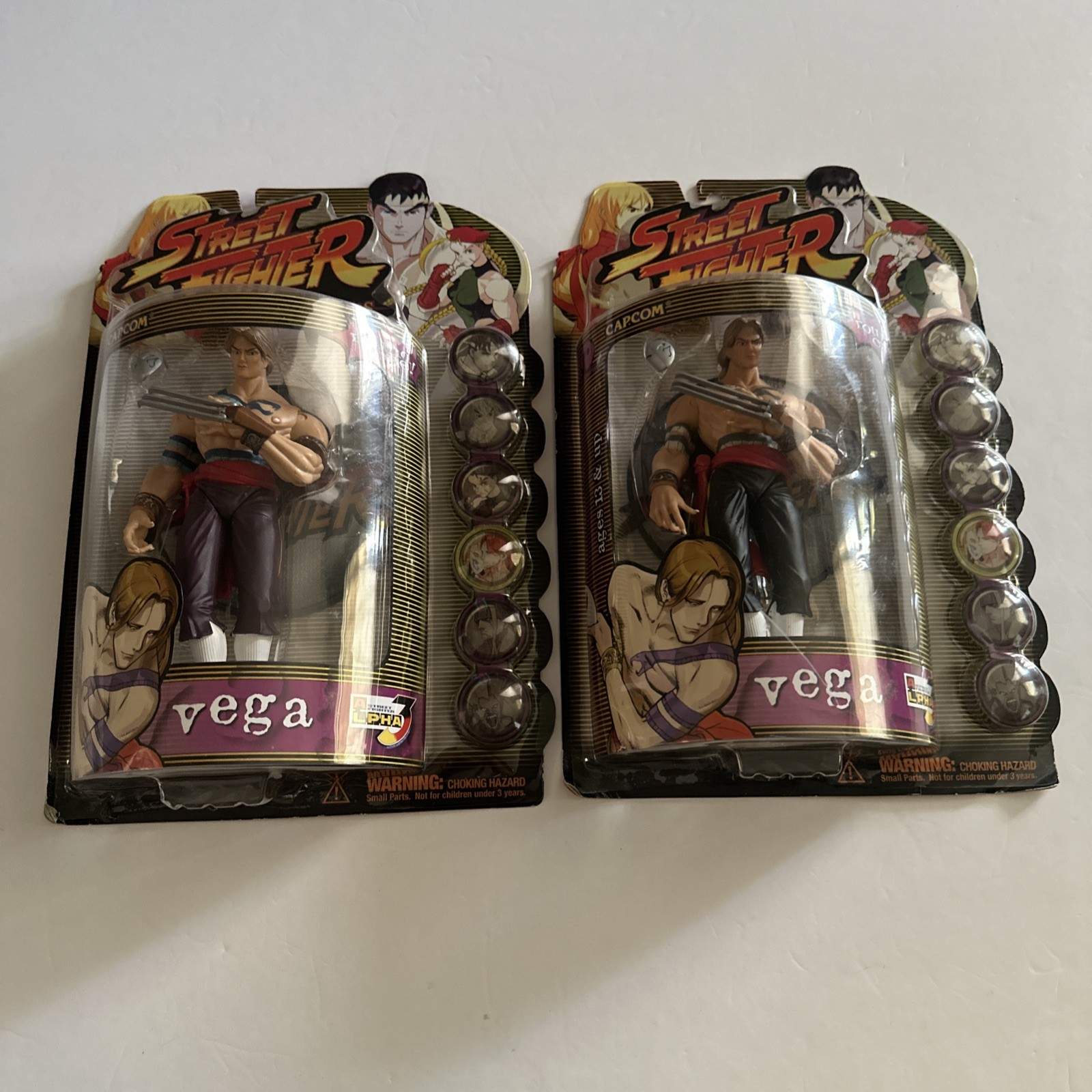 Resaurus Street Fighter action figures- Vega player 1 & 2