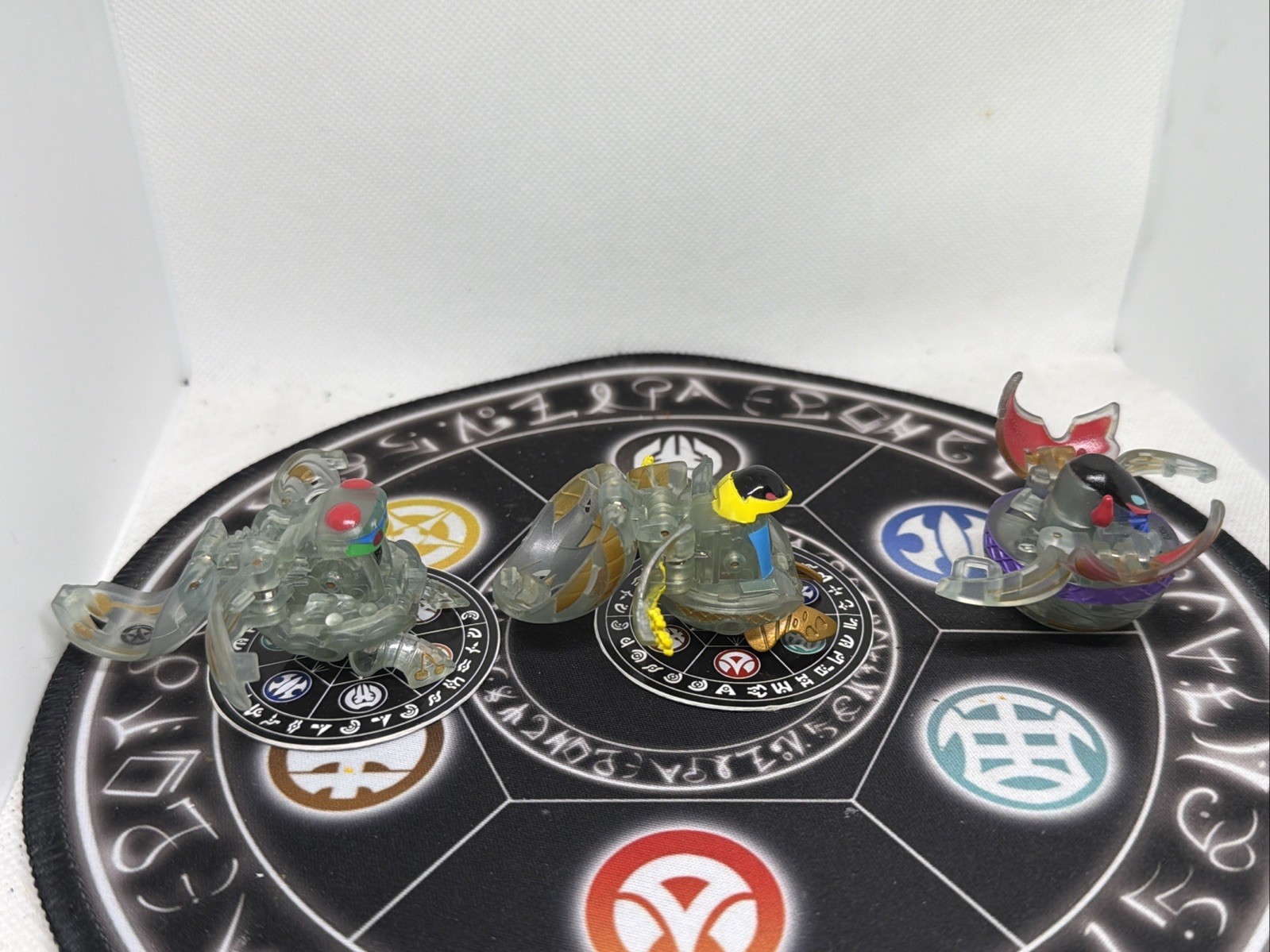 Bakugan Darkus Translucent Dragonoid Neo Apollonir Dan Set VHTF