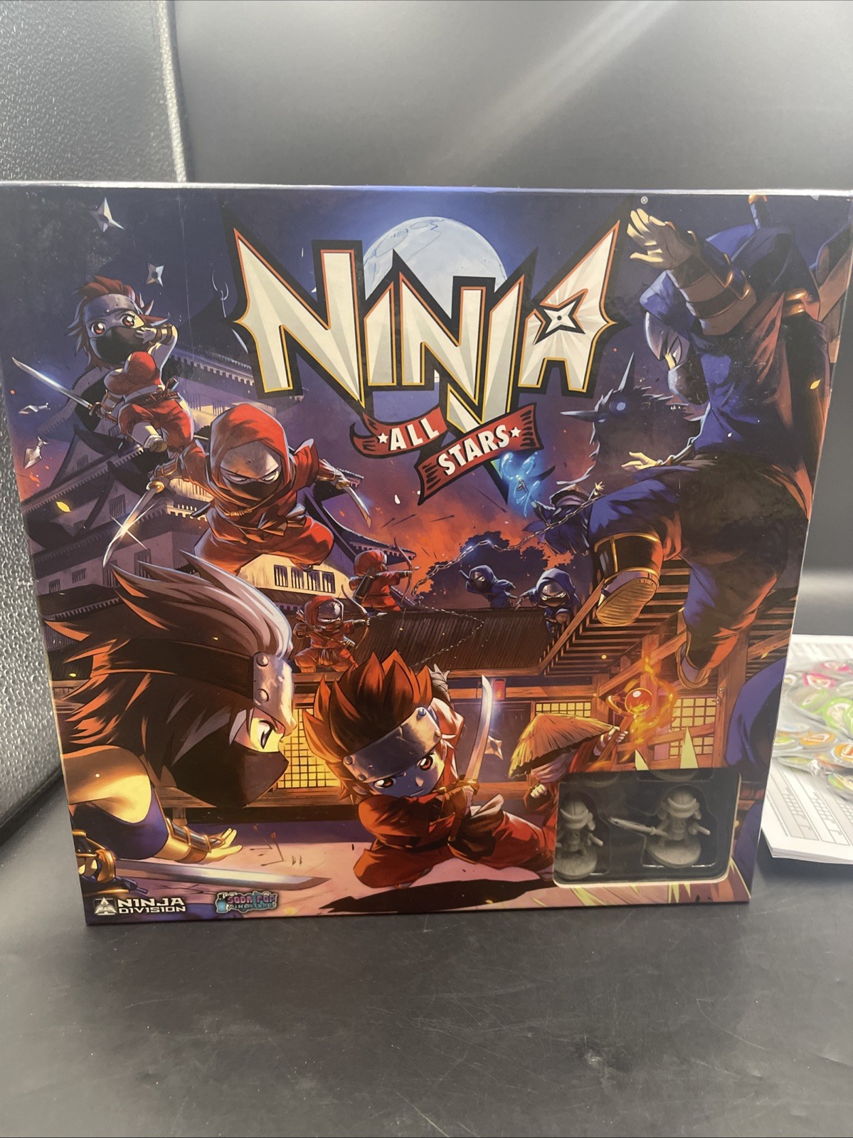 Ninja All Stars Soda Pop Miniatures Board Game 2-8 Players Ages 14+