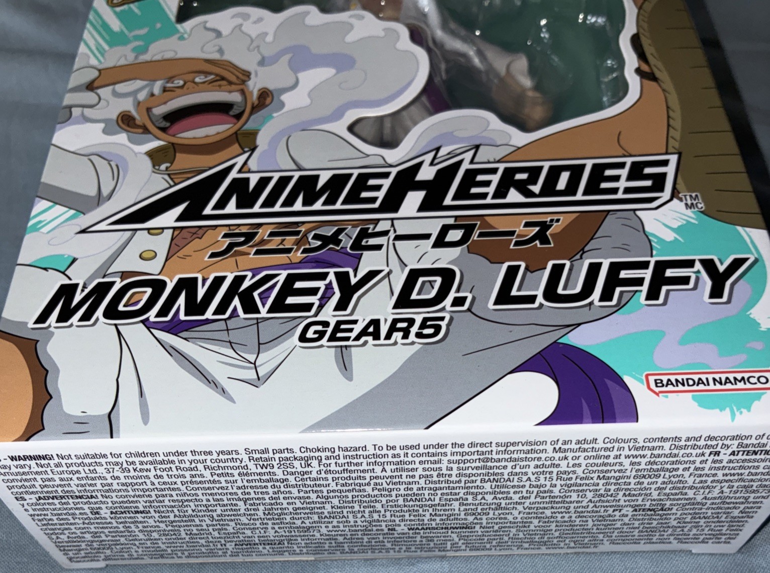 Monkey D. Luffy GEAR 5 Bandai One Piece Anime Heroes Bandai Figure Sealed