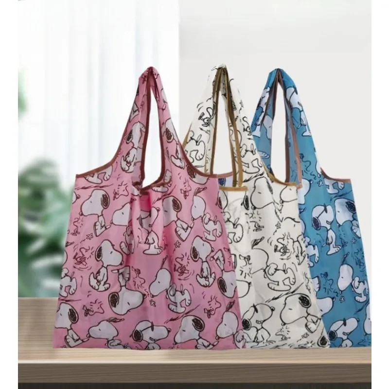 Snoopy Foldable Shopping Bag – Large, Reusable, Waterproof Tote