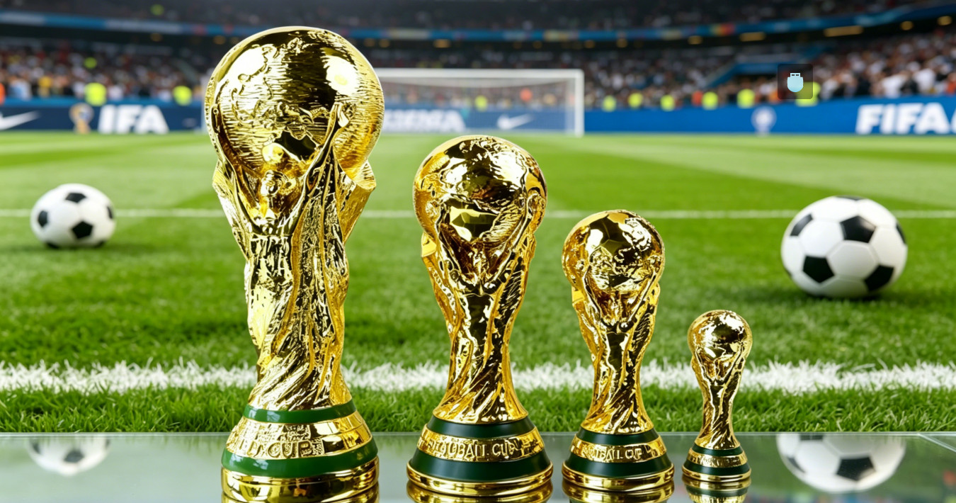 FIFA World Cup Trophy Replica Resin Soccer Football Fans Gift Multiple Sizes