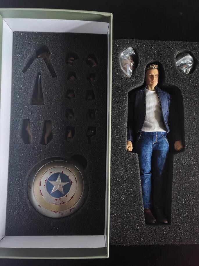 Nota Studio Captain America 2.0 Steve Rogers 6in Action Figure Doll Model