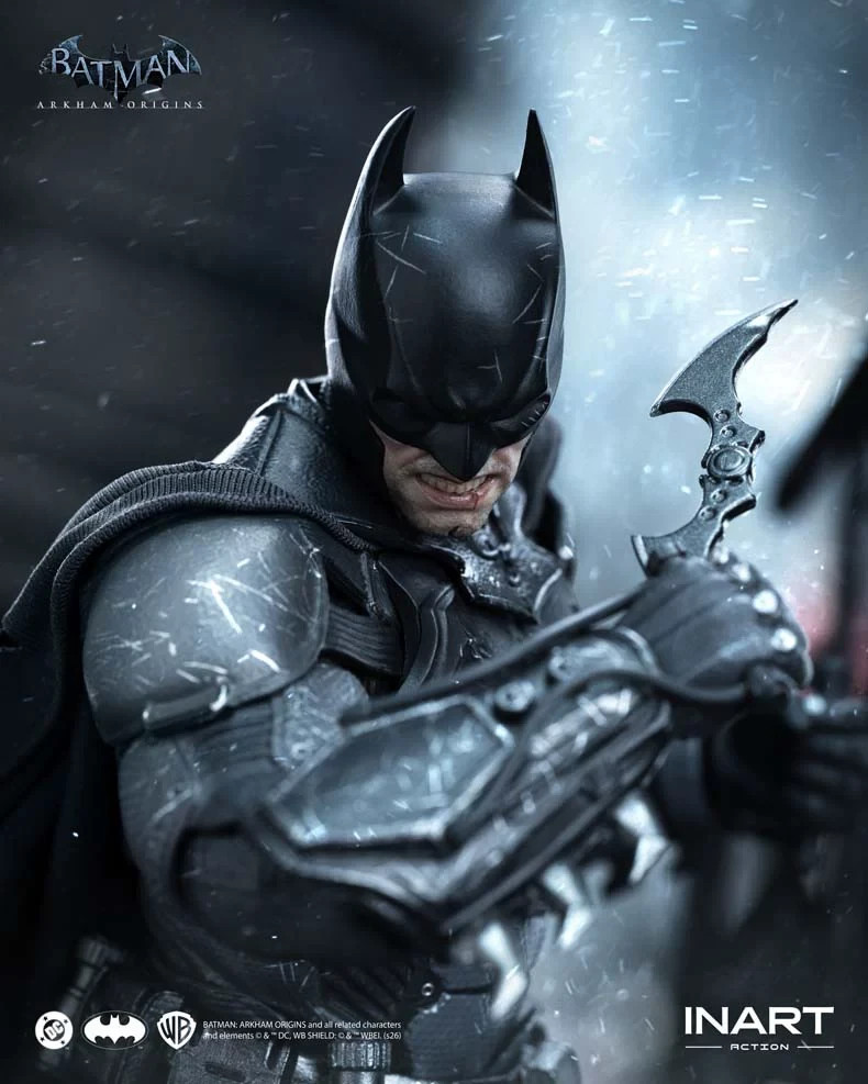 Inart 1/12 Batman: Arkham Origins Battle Damaged Version Action Figure In Stock