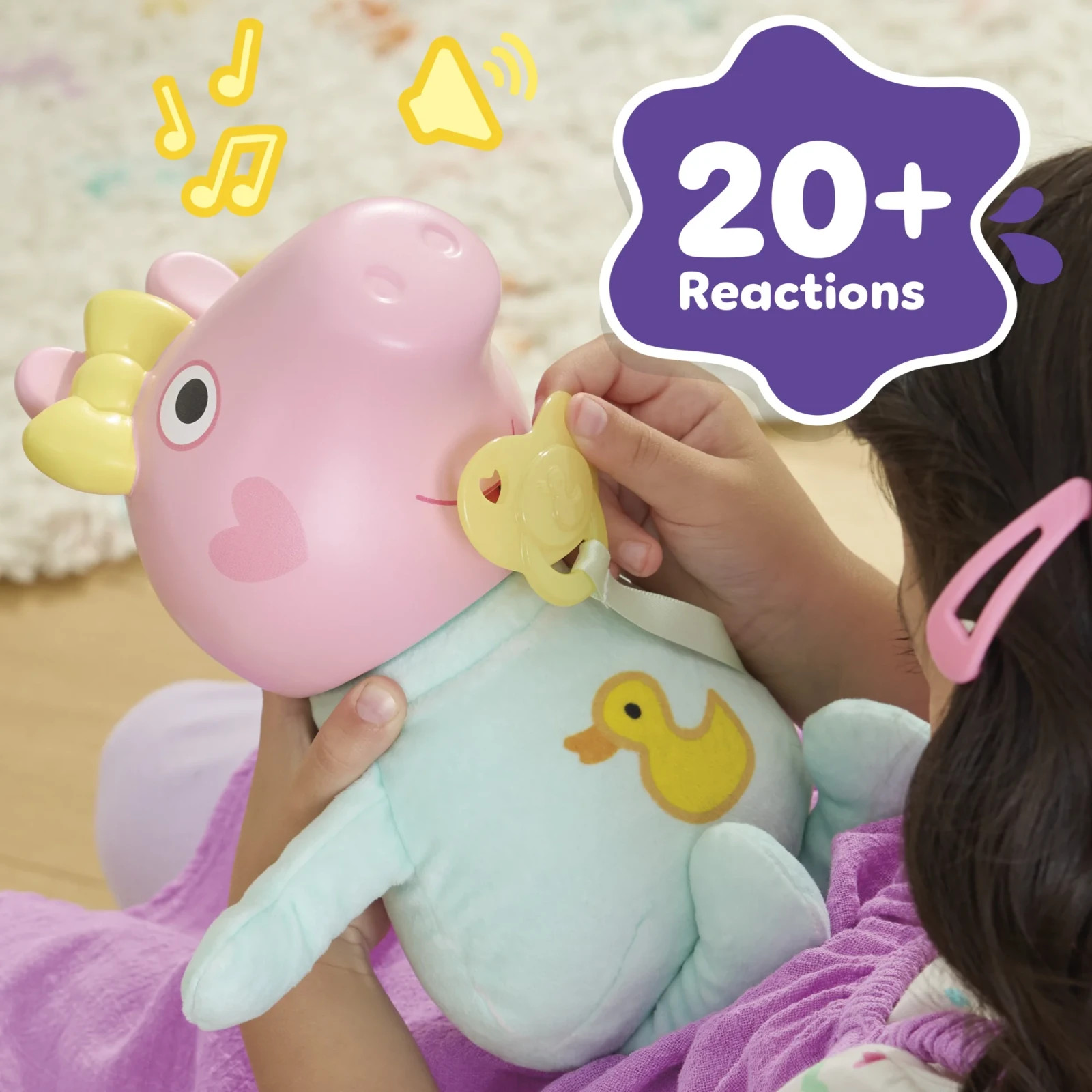 Peppa Pig Baby Evie Interactive Doll with Accessories and Sounds