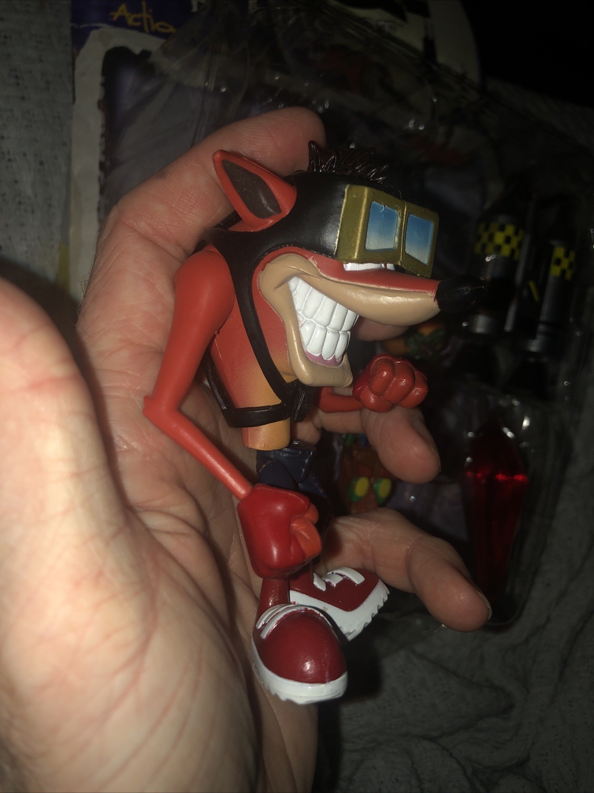 Jet Pack Crash Bandicoot Action Figure Resaurus Toy Figurine PlayStation 1998 PS