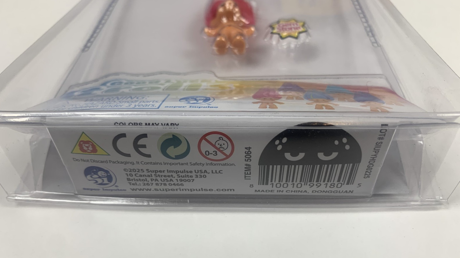 World’s Smallest Good Luck Troll Pink Hair Mini Figure