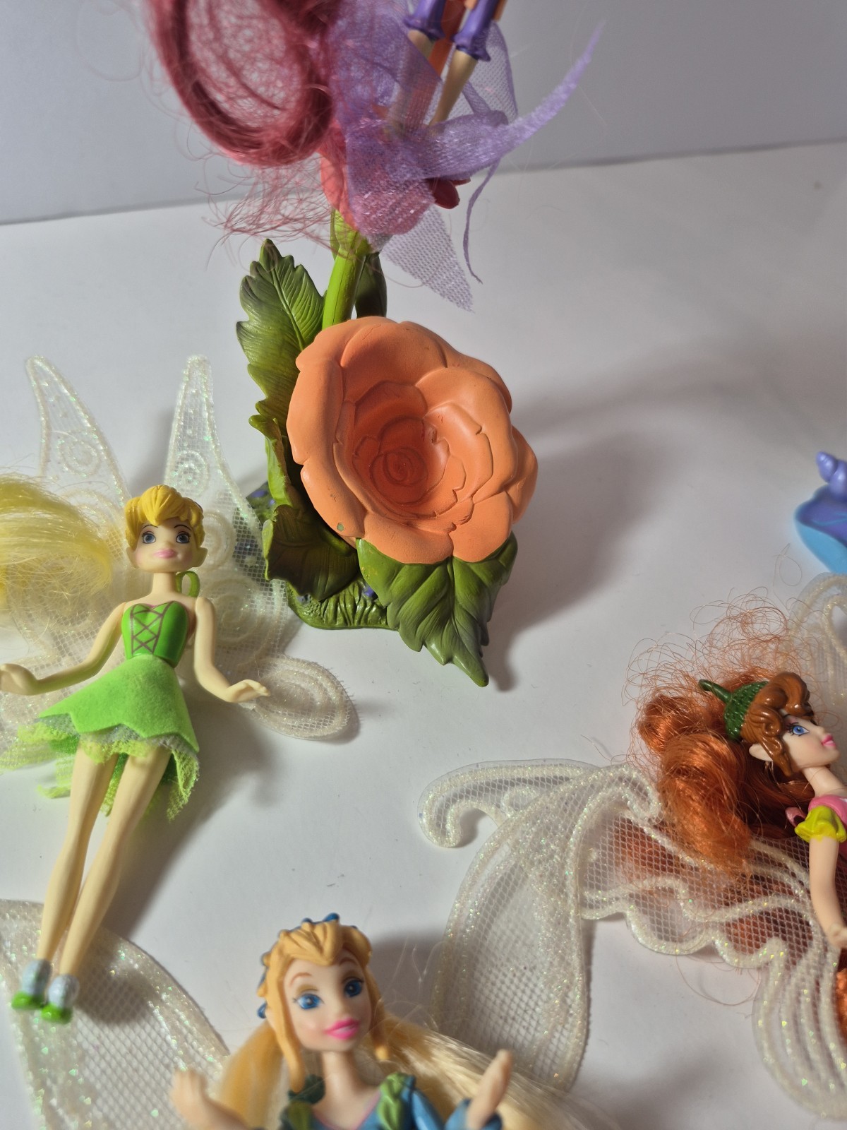 Disney 2006 Fairies Tinker Bell & Friends Tink Figures Playmates Dolls Lot 8