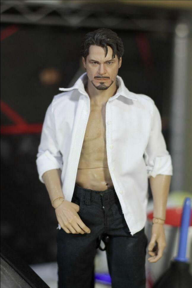 1/6 scale WHITE Shirt for 12″ Male Action Figure Doll Accessories hot toys