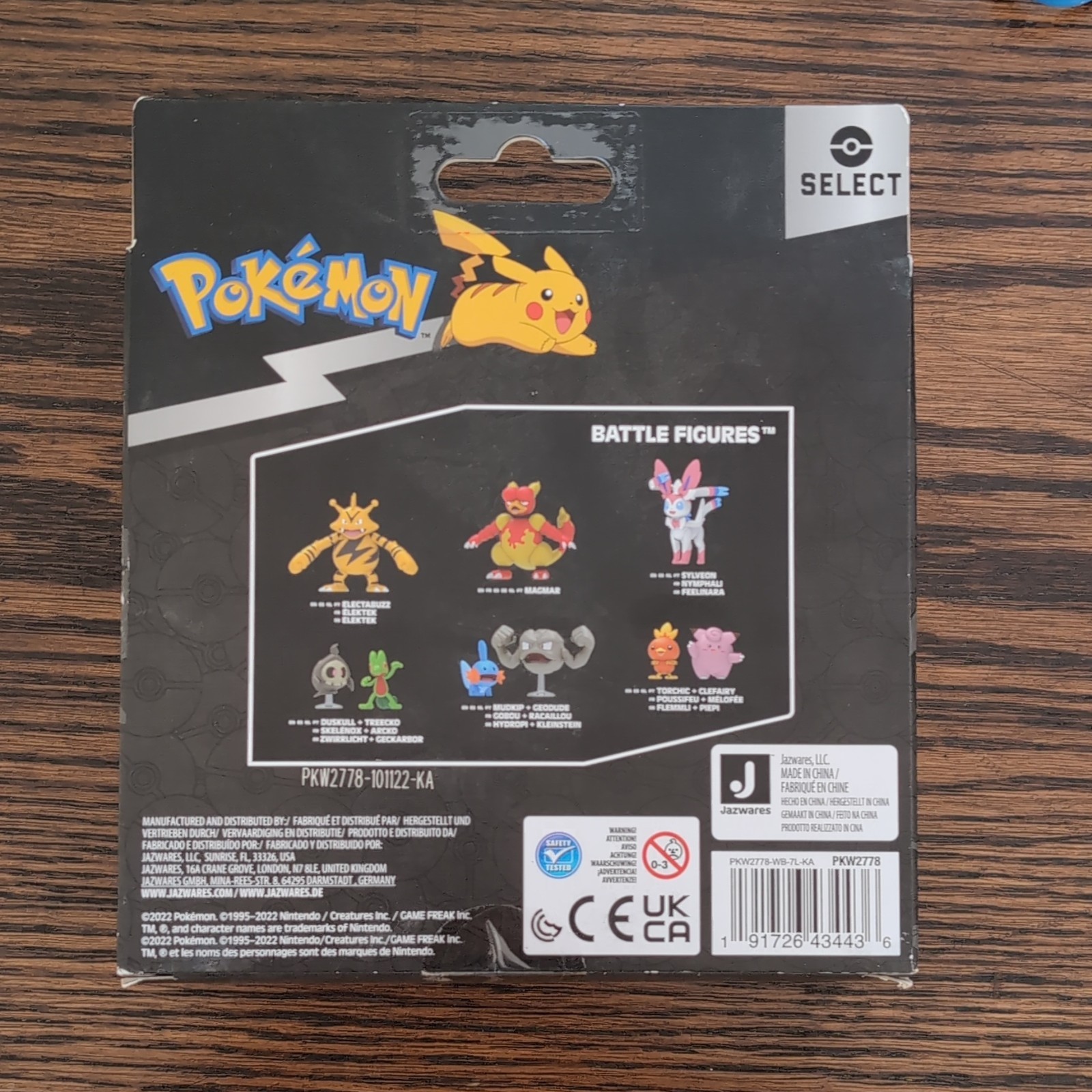 Jazwares Pokémon Evolution Multi-Pack Pichu Pikachu Raichu Special