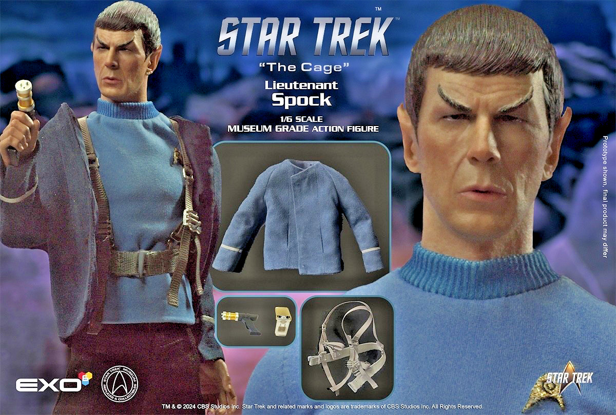 EXO-6 1/6 Star Trek Lt. Spock Leonard Nimoy “The Cage” Action Figure NEW SEALED
