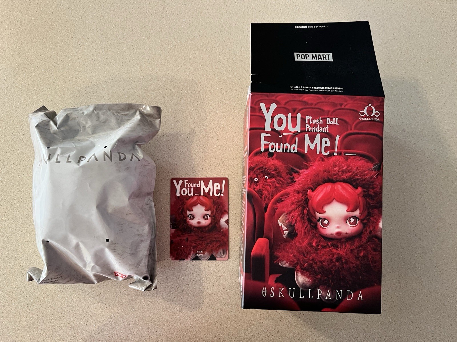 POP MART Skullpanda You Found Me! Plush Pendant Doll – Confirmed * CHOMP *