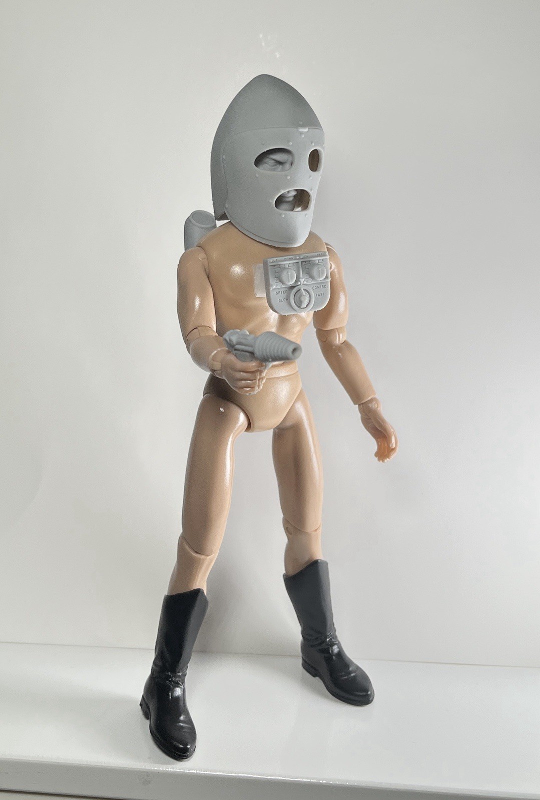 King of the Rocket Men Custom Action Figure Head 1:9 or 1:6 Mego