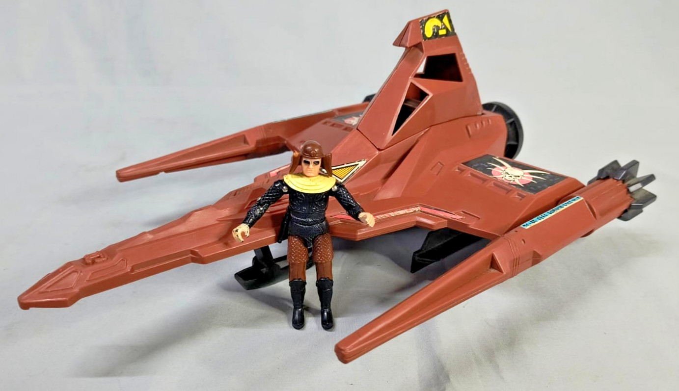 RARE Vintage 1979 Mego Buck Rogers Draconian Marauder Fighter Complete w/ Pilot