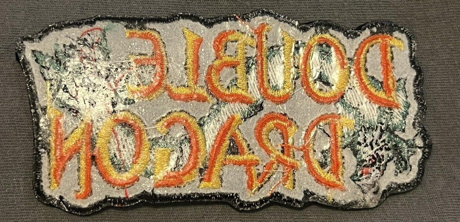 DOUBLE DRAGON embroidered figure patch action hat street fighter mortal kombat